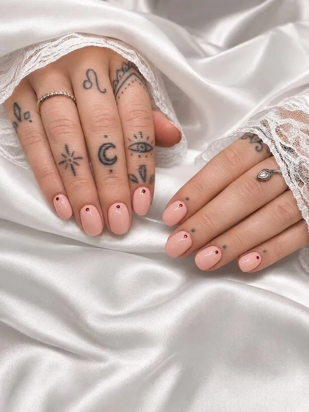 Gel nail colour and nail art